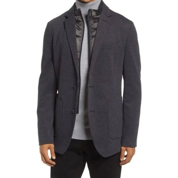 Mens Nordstrom Signature Trim Fit Two Button Sports Jacket Tech Smart Size 44R - Picture 1 of 10